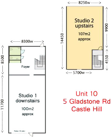 Castle Hill Dance Studio Floor Plan